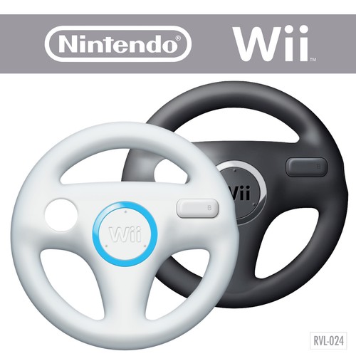 Wii wheel - wii, (nero/bianco)